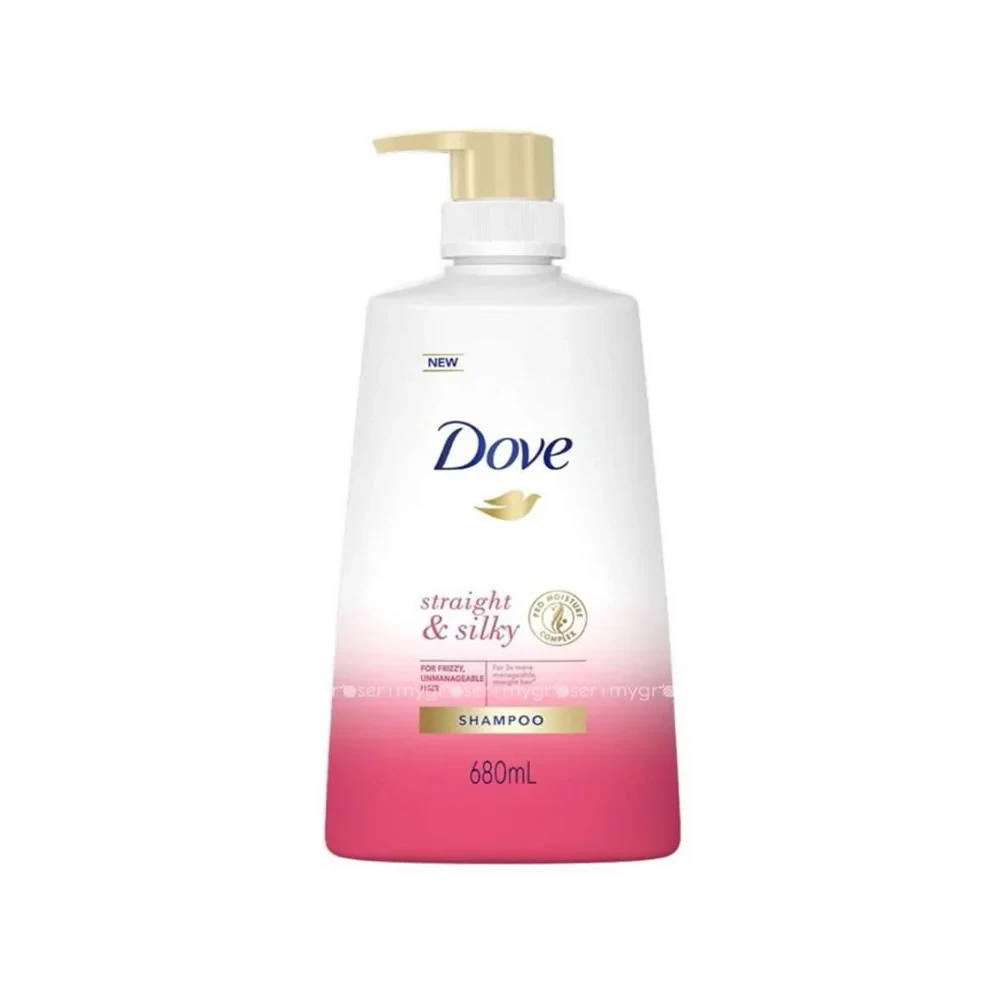 Dove Shampoo Straight And Silky 680ML