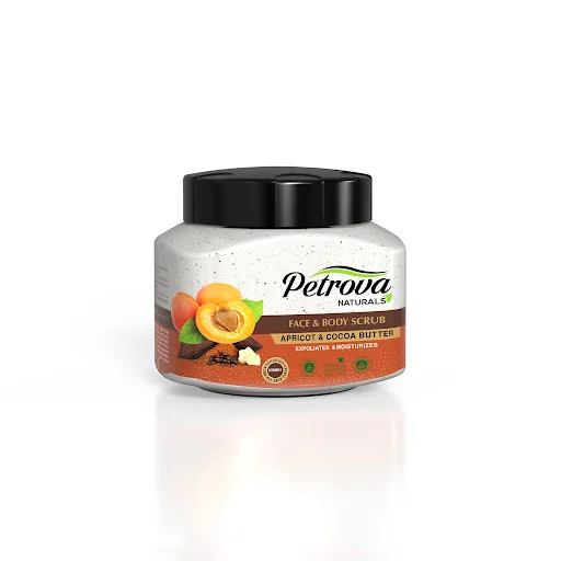 Petrova Body Scrub Apricot And Cocoa Butter 500ML