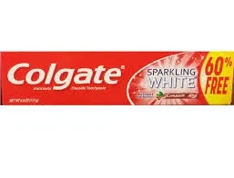 Colgate Tooth Paste Usa Sparkling White Mint Zinc 170G