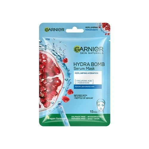 Garnier Sheet Mask Hydra Bomb Pomagranate 32G