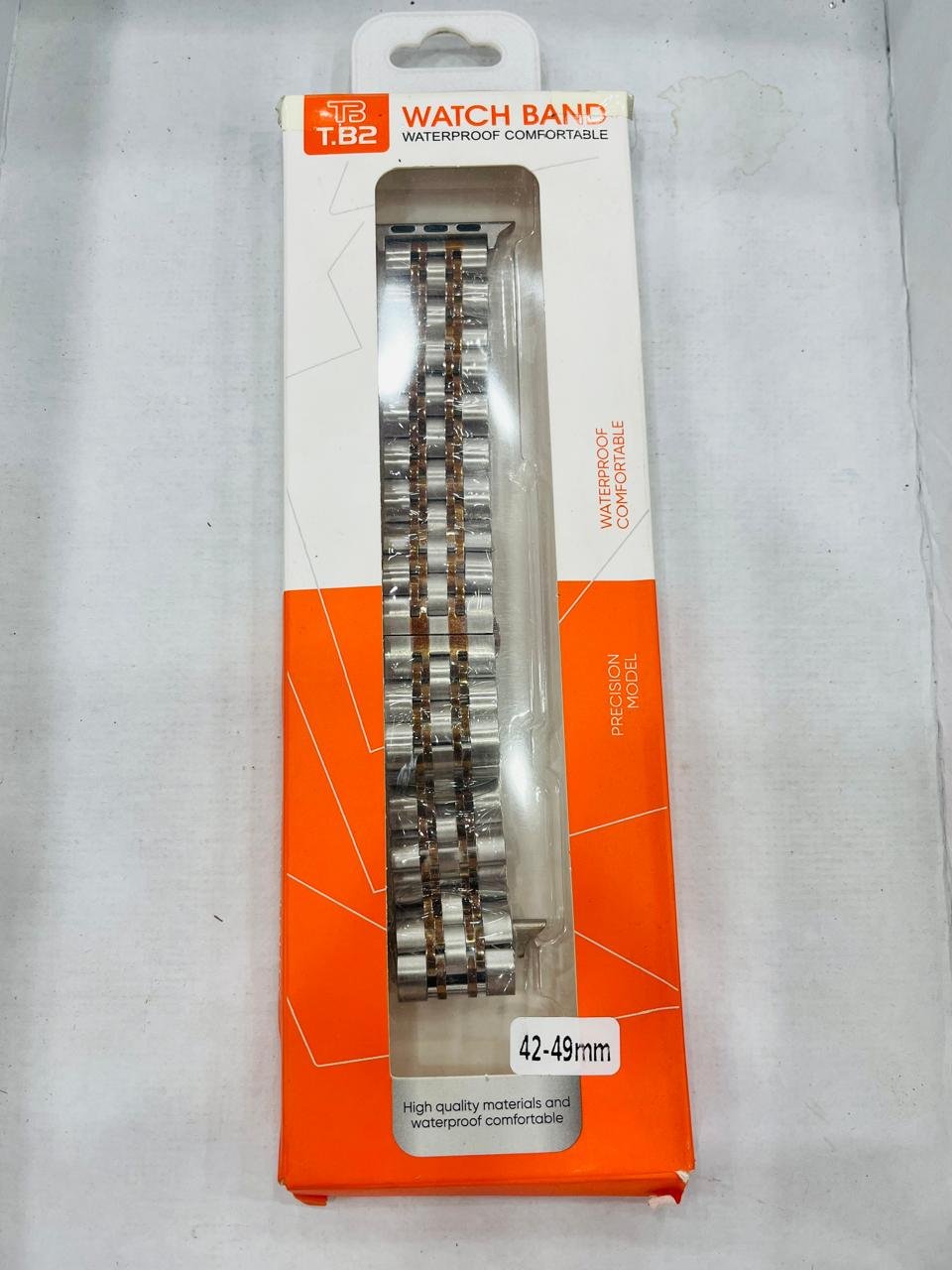 Smart Watch Strip Rolex Heavy Chain Blue + Silver
