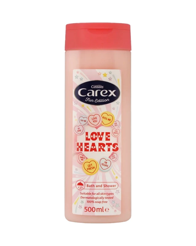 Carex Body Wash Love Hearts 500ML