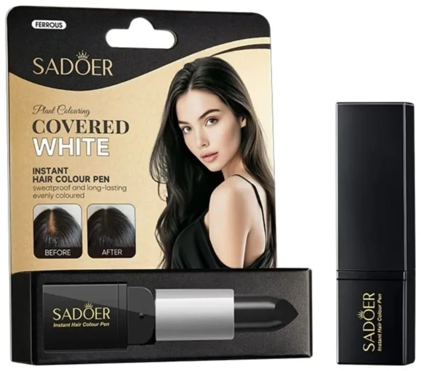 Sadoer Hair Color Stick White Covered 3.8G