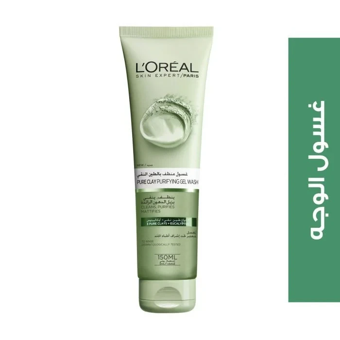 Loreal Face-Wash Gel Pure Clay Purifying 150Ml