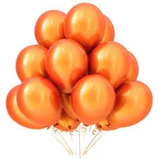 Birthday Celebration Ballon 10pcs Orange Red