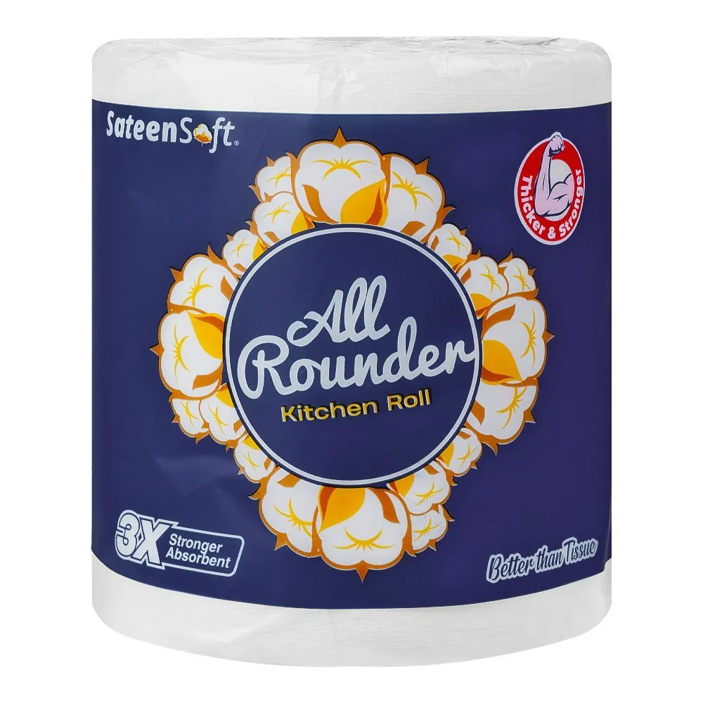 Sateen Soft Tissue Kitchen Roll All Rounder