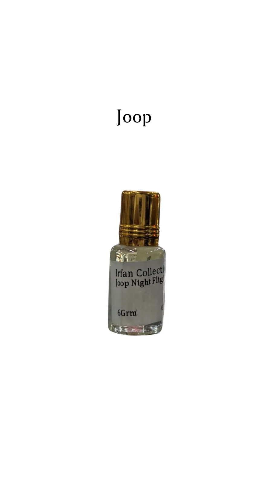 Concentrated Perfume Oil Attar Joop Night Flight French Joop Charabot 6ML
