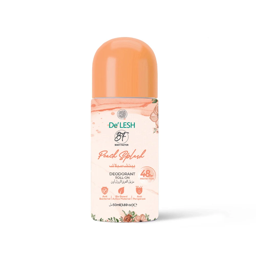 De lesh Deodorant Roll On Peach Splash 50ML