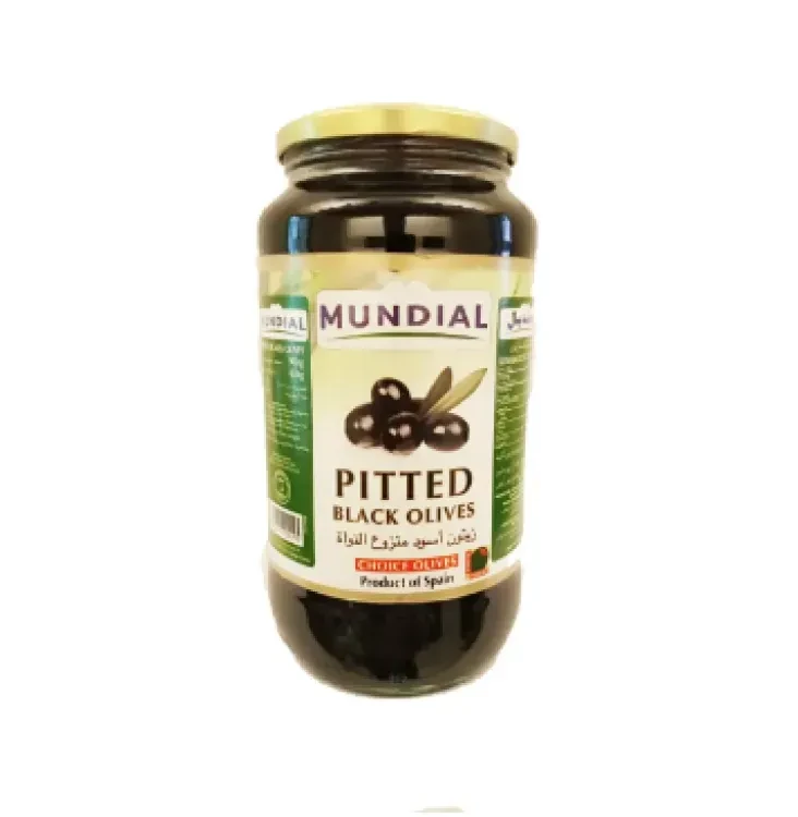 Mundial Olives Black Pitted 430G
