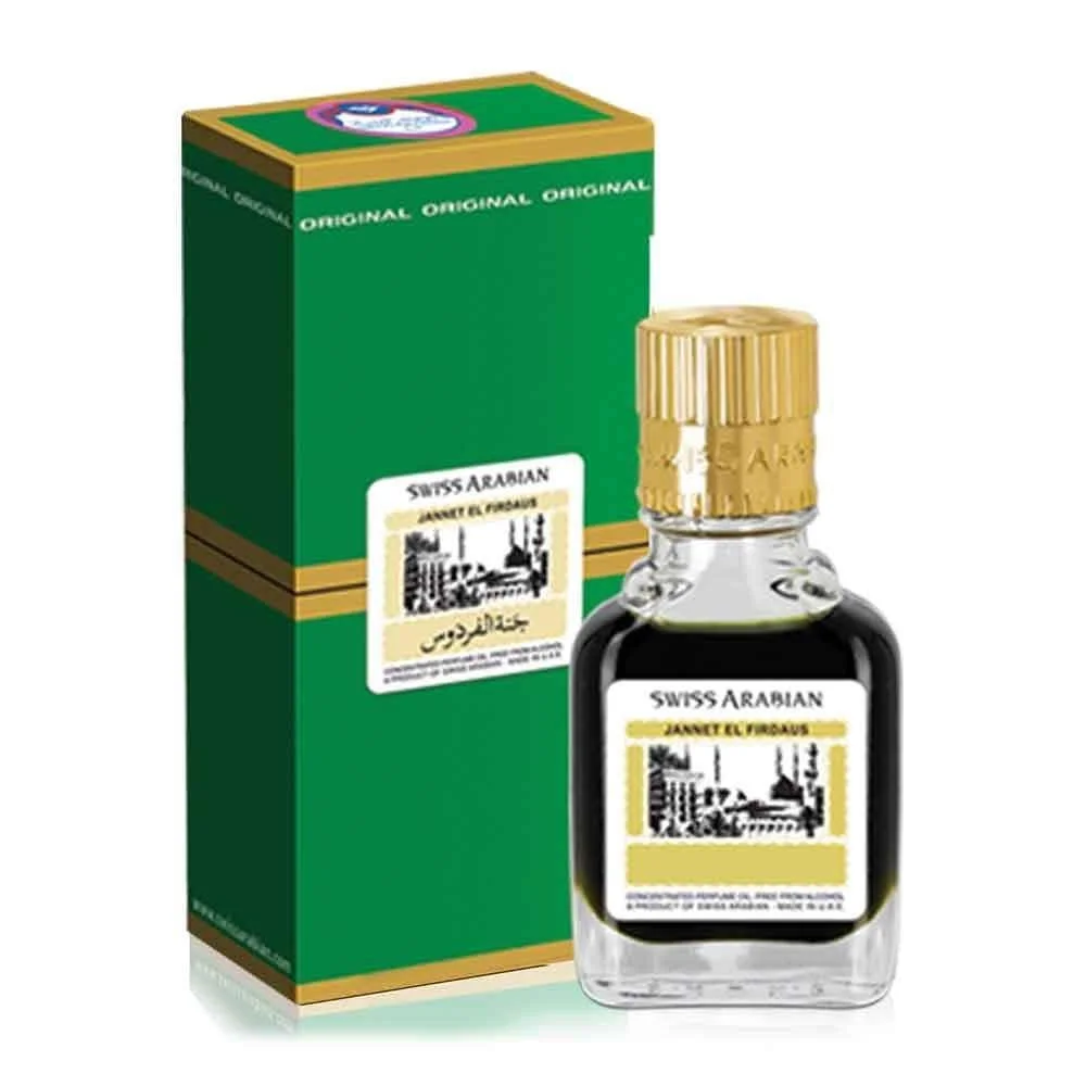 Swiss Arabian Concentrated Perfume Oil Jannat El Firdaus Green 9ML