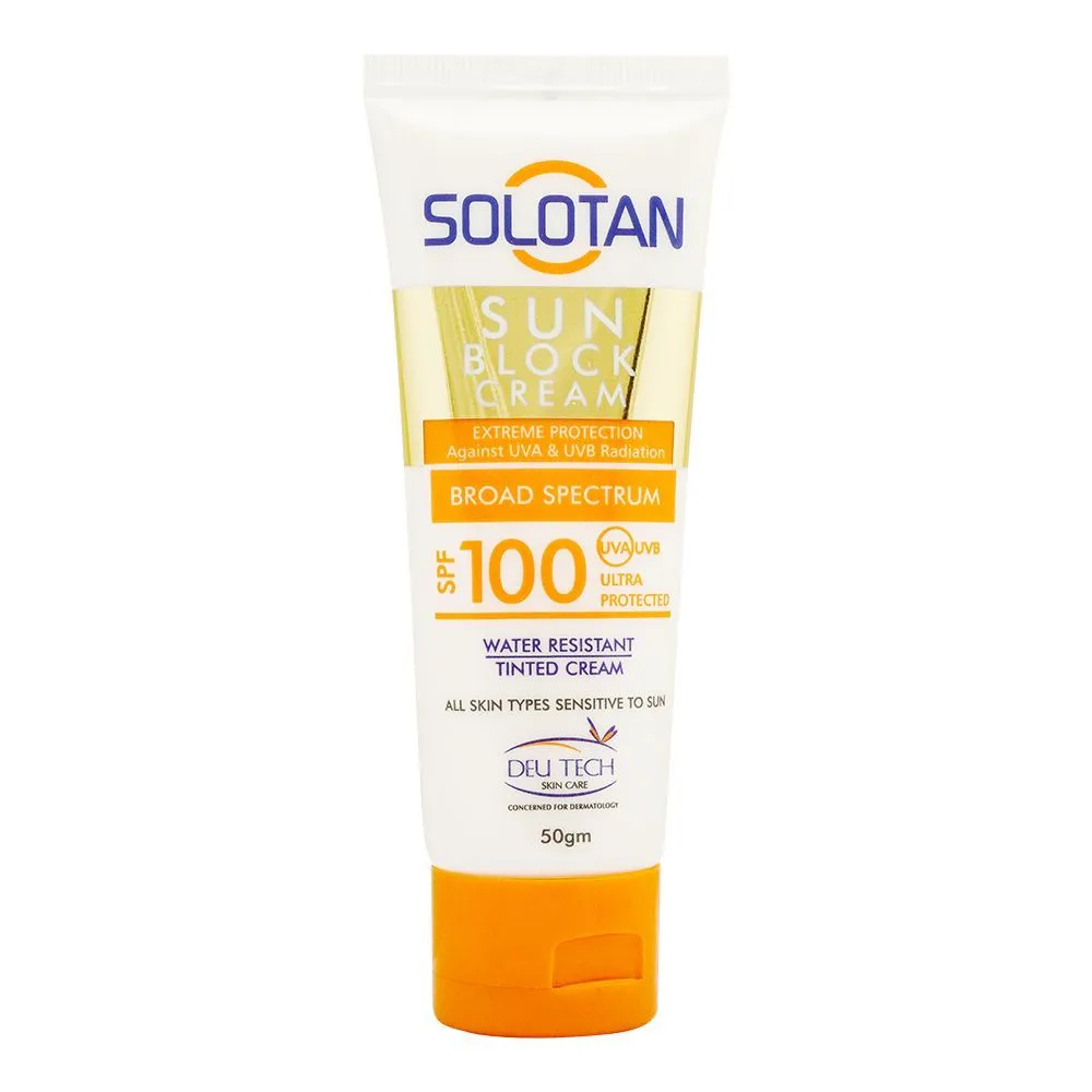 Deu Tech Skin Care Solotan Sunblock SPF 100 50G