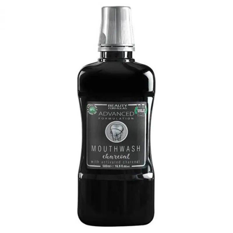 Beauty Formulas Mouth-Wash Charcoal 500ML