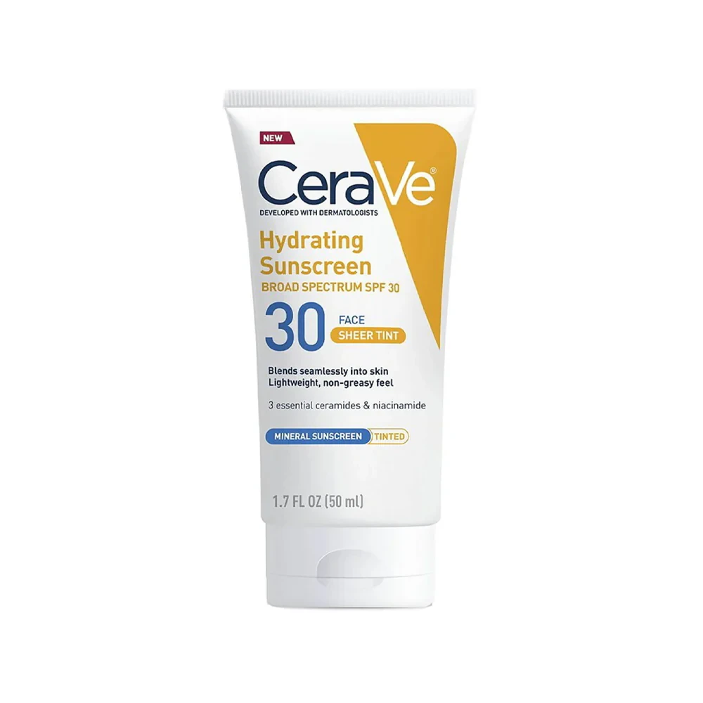 Cerave Cream Sunscreen Sheer Hydrating Mineral 50ML