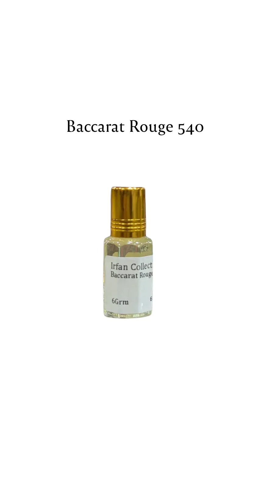 Concentrated Perfume Oil Attar Baccarat Rouge 540 Maison Francis Kurkdjian Expressions 6ML