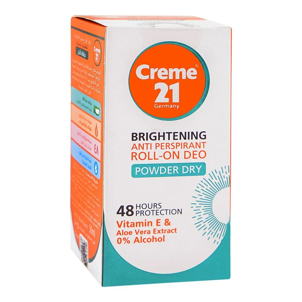 Creme 21 Roll On Brightening Anti Perspirant Powder Dry 50ML