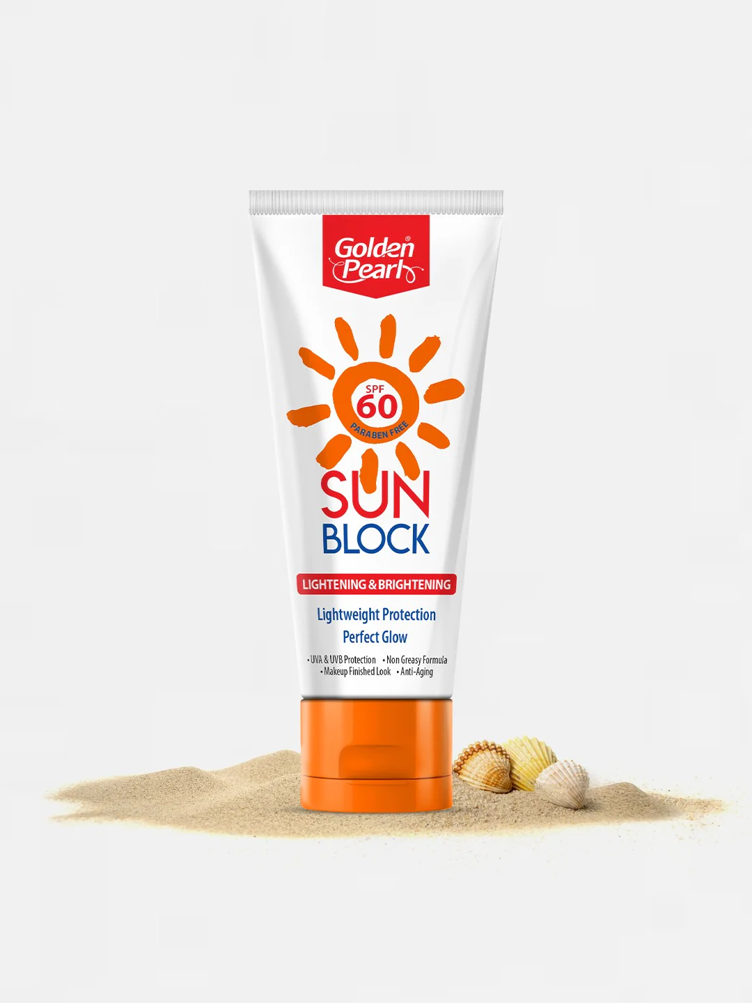 Golden Pearl Sunblock SPF60 Lightening And Brightening Pk 120ML