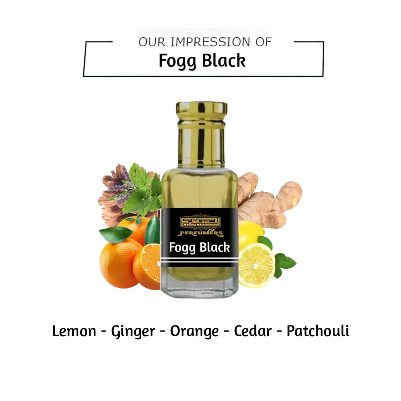 Perfume Oil Concentrated Fogg Black French Alkhaleej 6ML