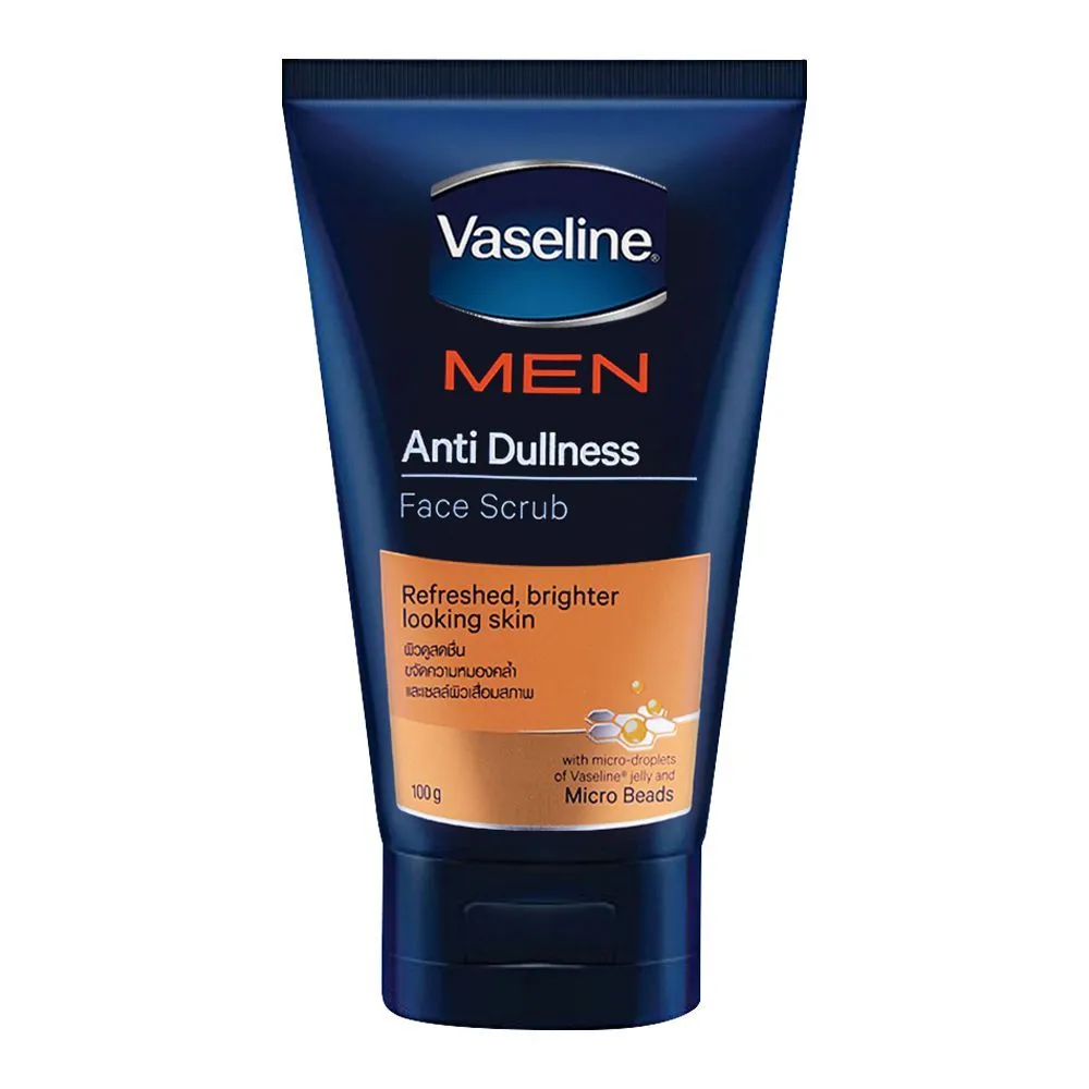 Vaseline Face Scrub Men Anti Dullness 100G