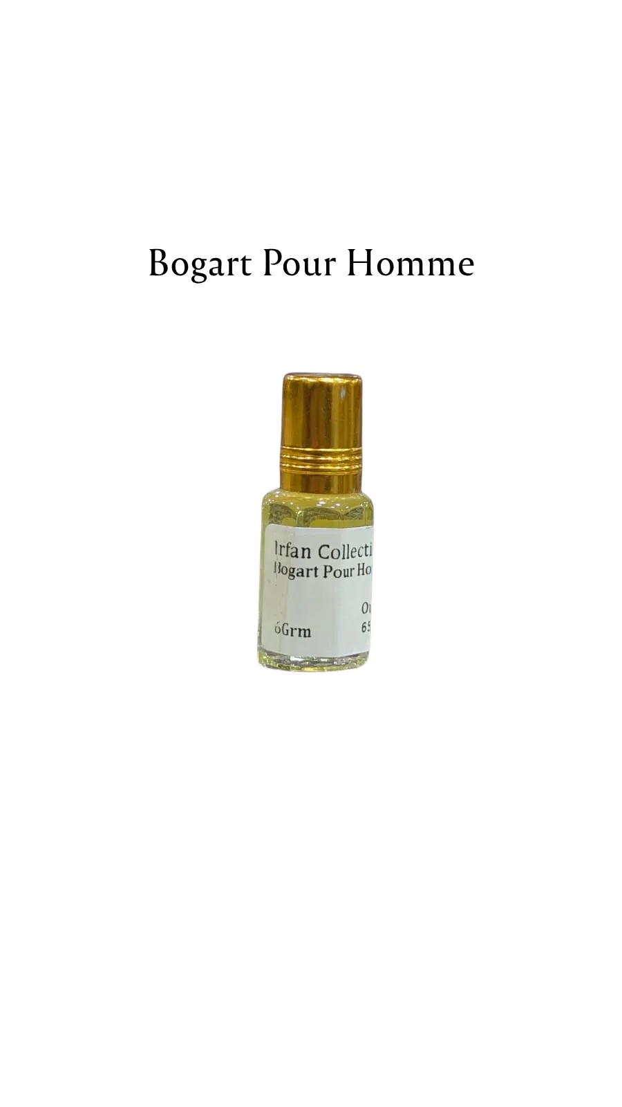 Concentrated Perfume Oil Attar Bogart Pour Homme Jacques Bogart Only-Fragrance 6ML