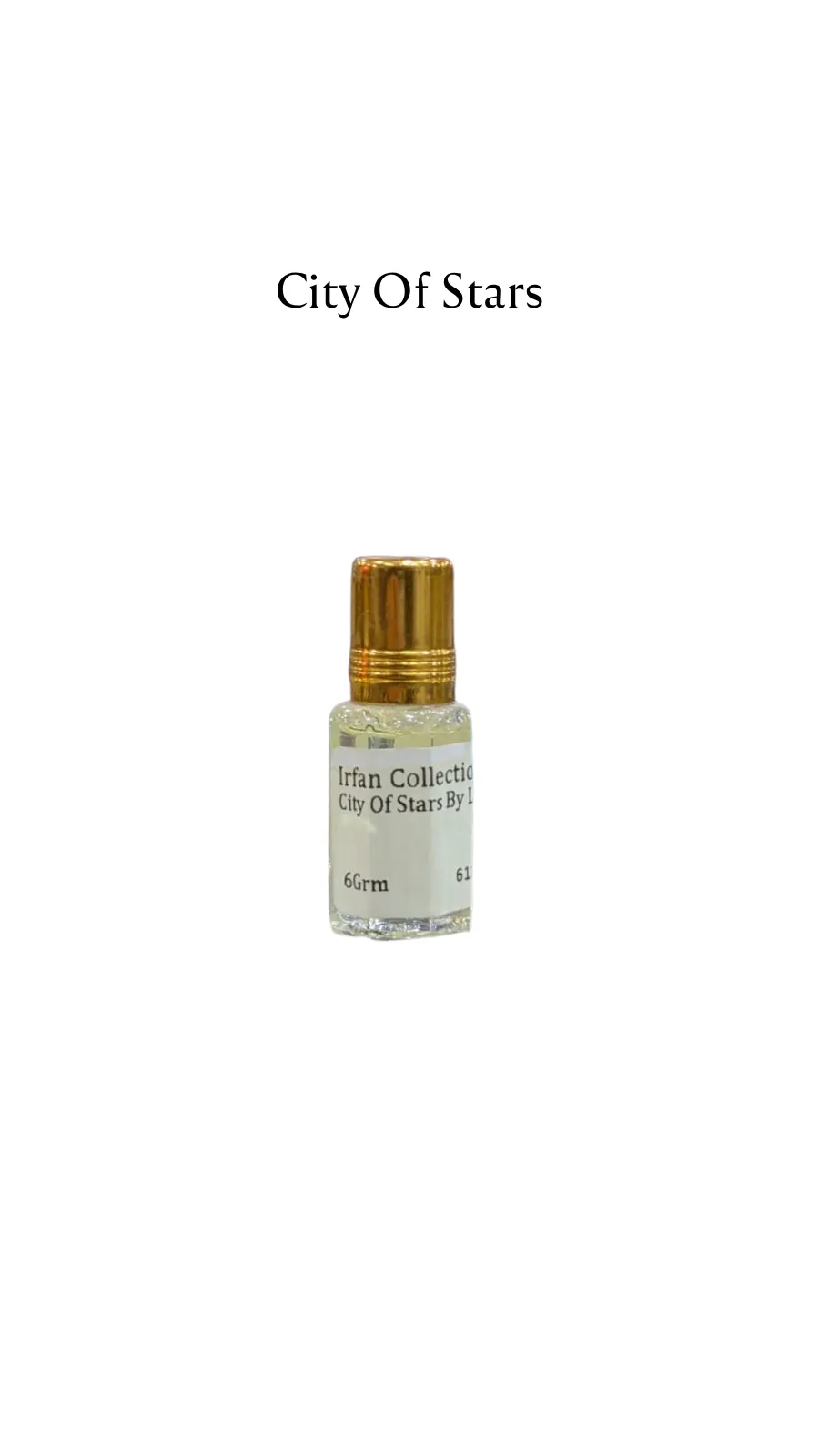 Concentrated Perfume Oil Attar City Of Stars By Louis Vuitton French Louis Vuitton Expressions 6ML