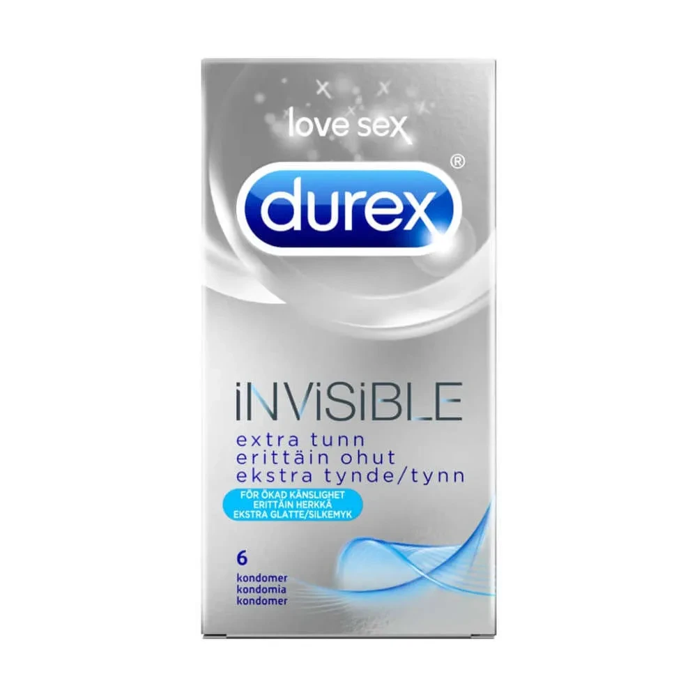 Durex Condom Invisible Extra Thin 6s