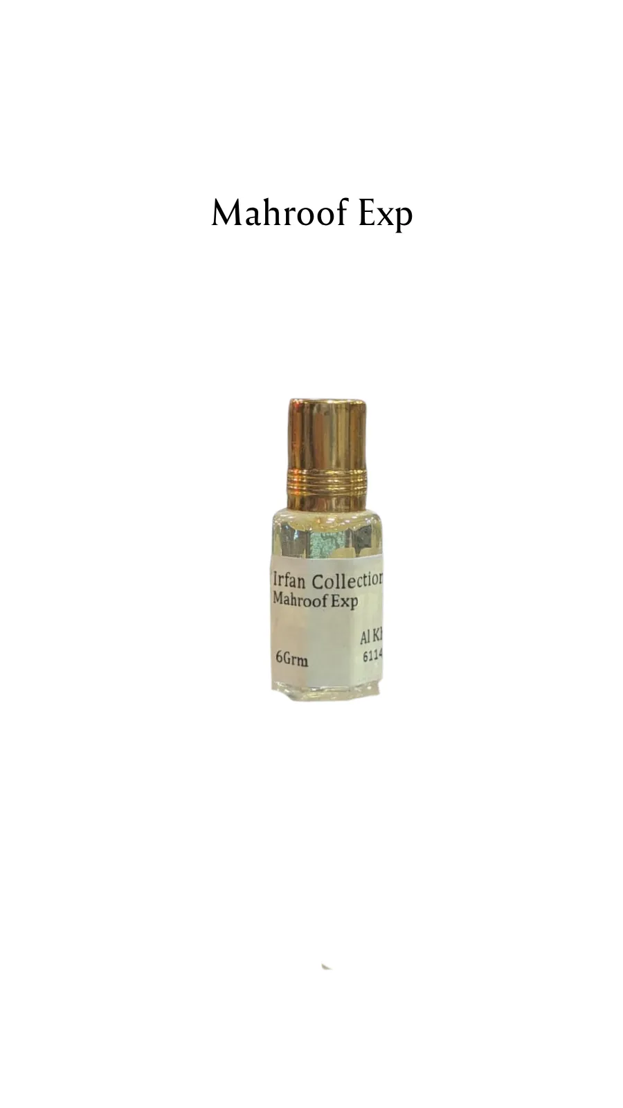 Concentrated Perfume Oil Attar Mahroof Exp Specialities Alkhaleej 6ML