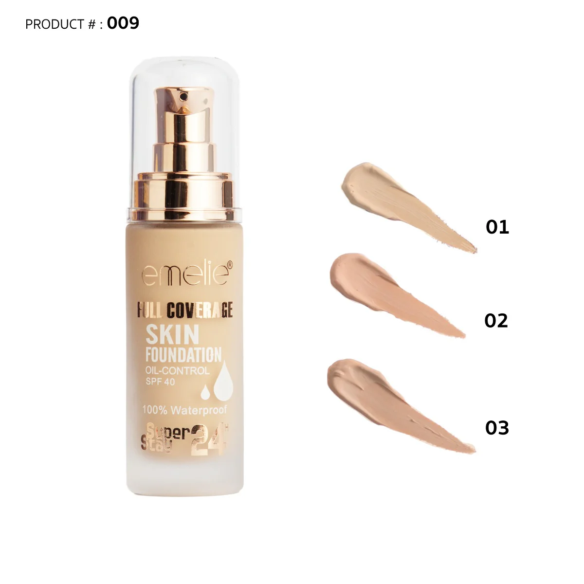 Emelie Foundation Professional Prestige Luminous 01 E607 30ML