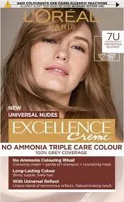 Loreal Excellence Hair Color 7U Blonde No Ammonia