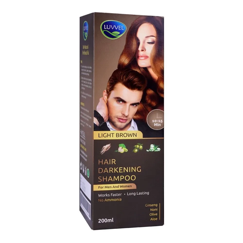 Luvvel Hair Color Shampoo Light Brown 200ML