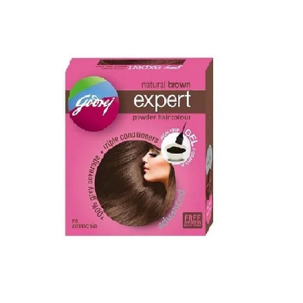 Godrej Expert Hair Color Brown Powder Gel Formula