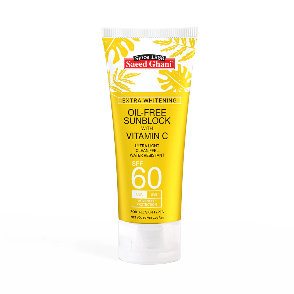 Saeed Ghani Sunblock SPF60 Oil Free Vitamin C 60ML