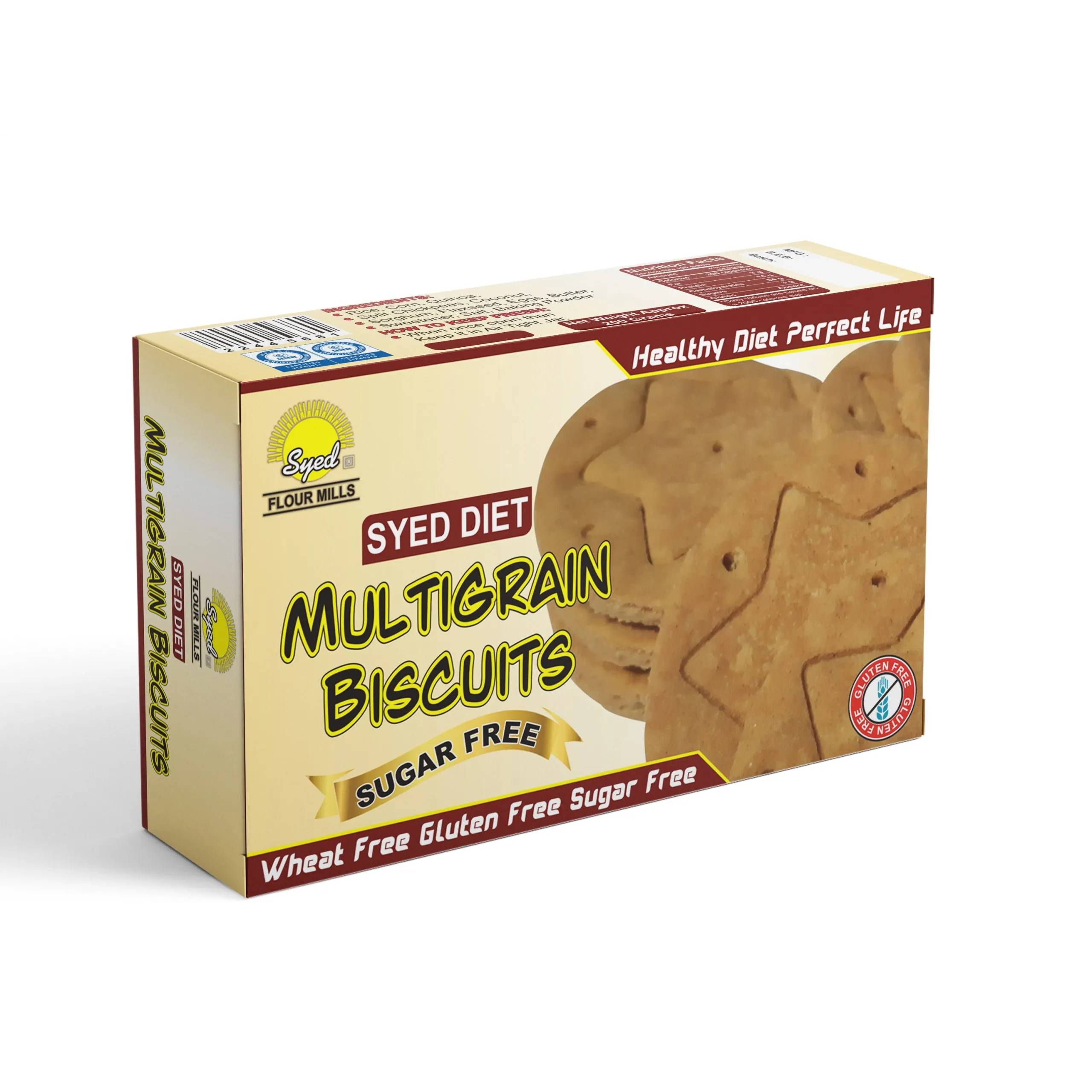 Three Star Biscuit  Multi-Grain Sugar Free