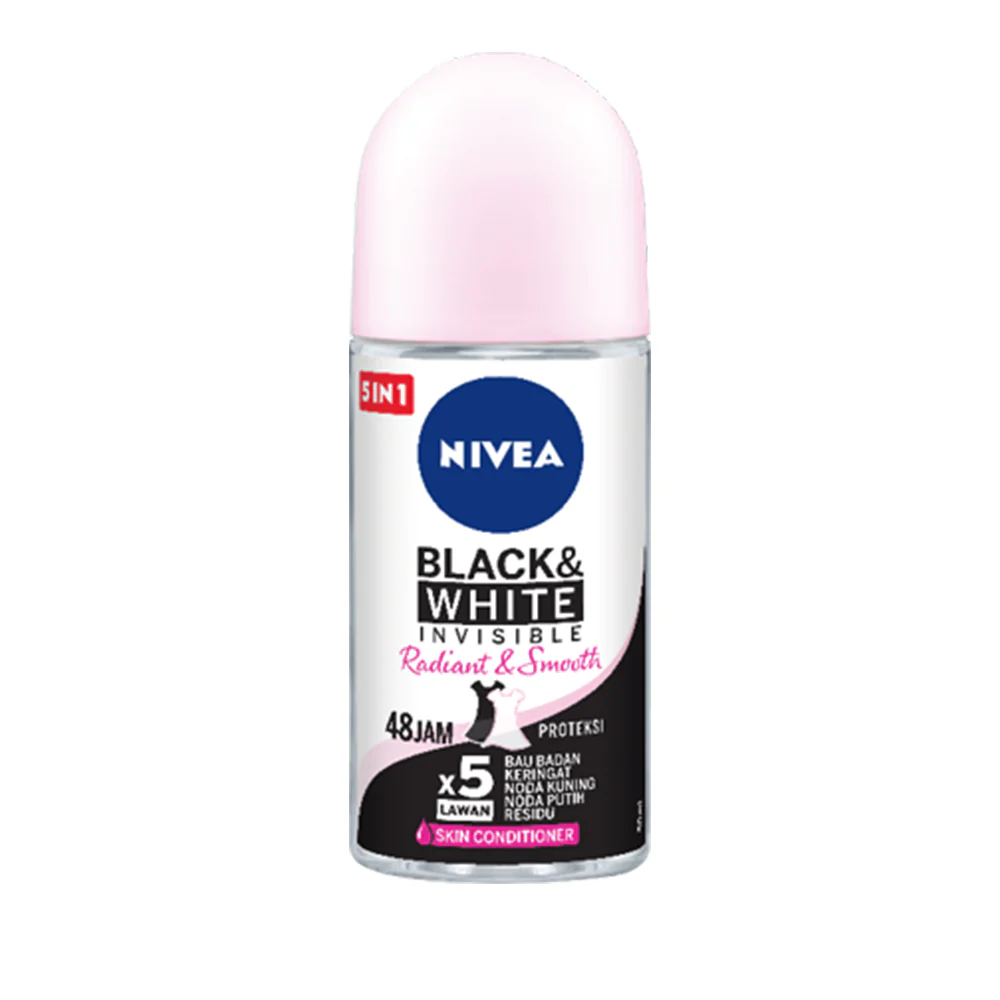 Nivea Roll On Black And White Radiant And Smooth 50ML
