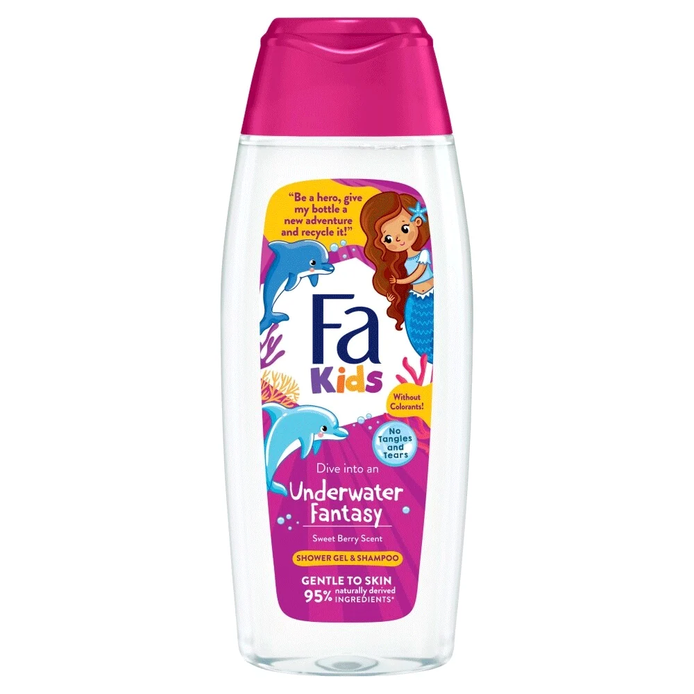 Fa Shower Gel And Shampoo Kids Under Water Fantasy Berry 400ML