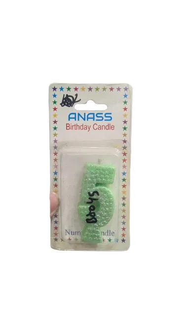 Birthday Celebration Number Candle 5