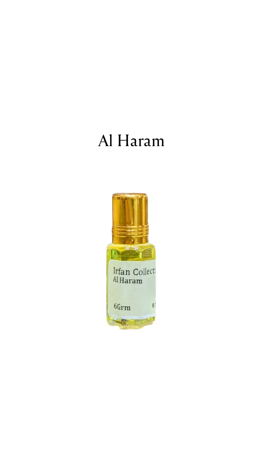 Concentrated Perfume Oil Attar Al Haram Oriental Arabic-F Charabot 6ML