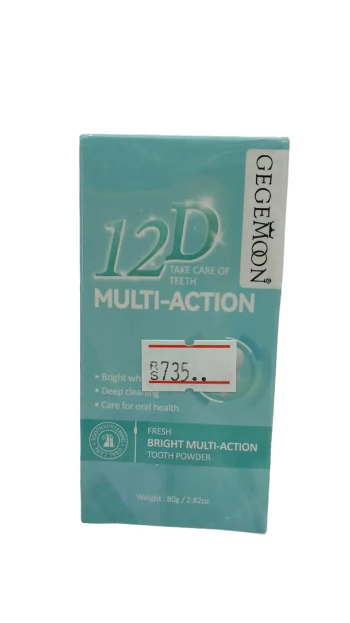 Gegemoon Tooth Powder 12D Multi-Action 80g GM-1278