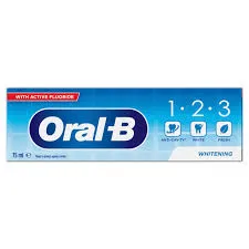 Oral-b Toothpaste 1.2.3 Whitening 75ML