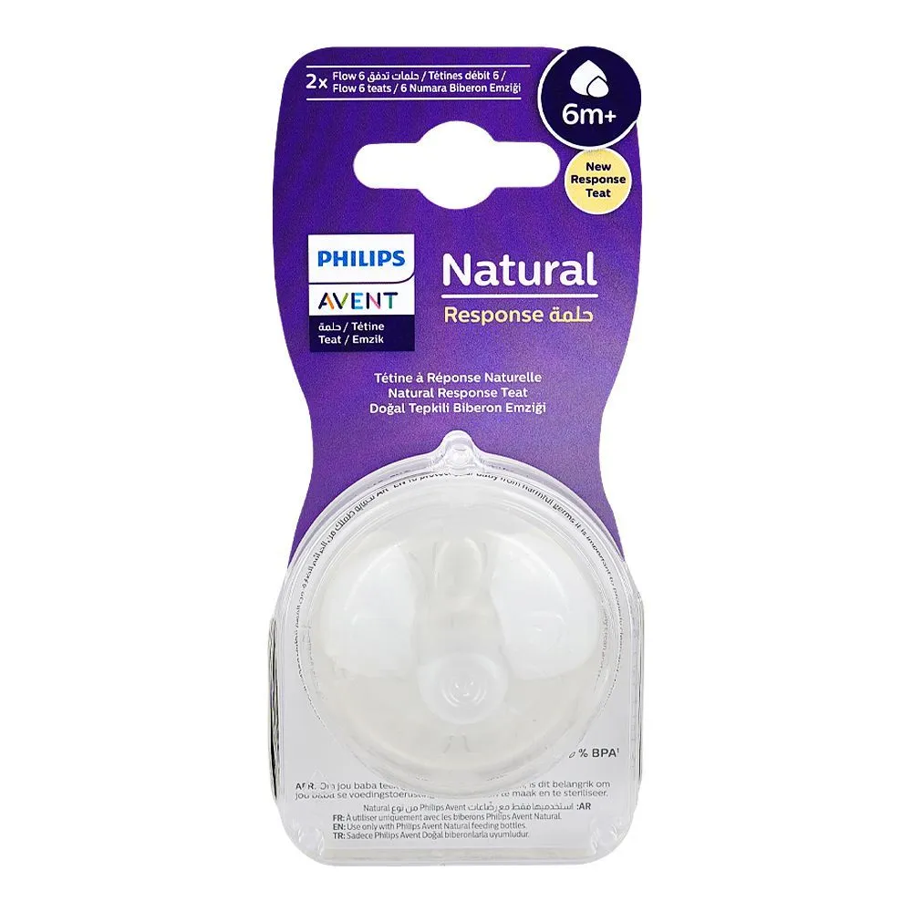 Avent Nipple Natural Response 6M+ 1S Single PC