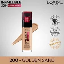 Loreal Foundation Infaillible Glass 200 Golden Sand 30ML