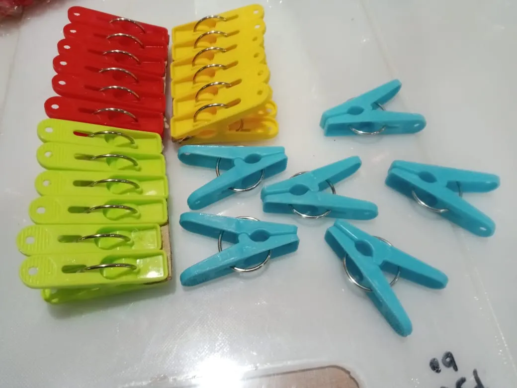 Cloth Clip Clothes Pegs Plastic 12p
