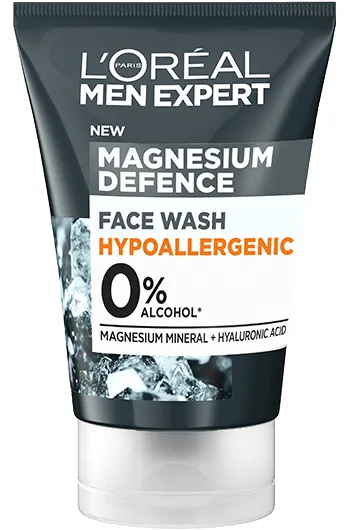 Loreal Face Wash Men Expert Uk Magnesium Defence Hypoallergenic 100ML