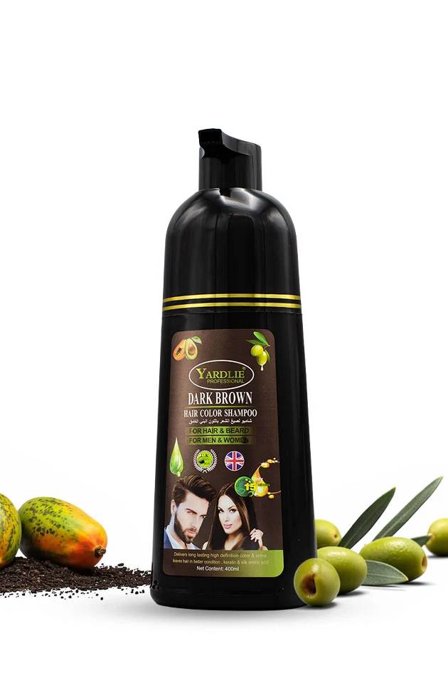 Yardlie Professional Shampoo Hair Colour Avocado Dark Brown 400ML