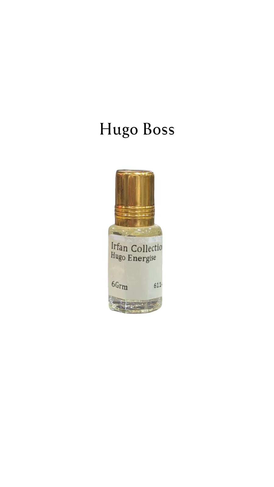 Concentrated Perfume Oil Attar Hugo Energise French Hugo Boss Chrabot 6ML