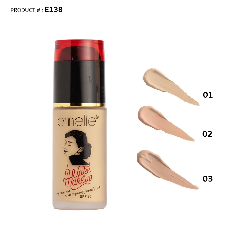 Emelie Foundation E 138 Wake And Makeup 30Ml