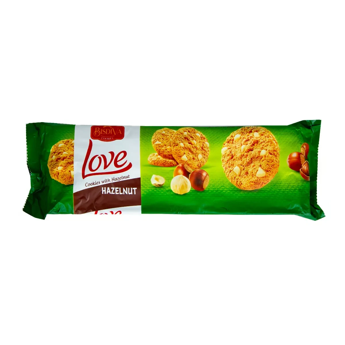 Bisdiva Love Biscuits 150G Hazelnut