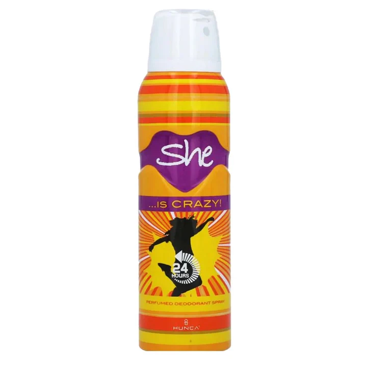 Hunca Deodorant Body Spray She Is Crazy 150ML