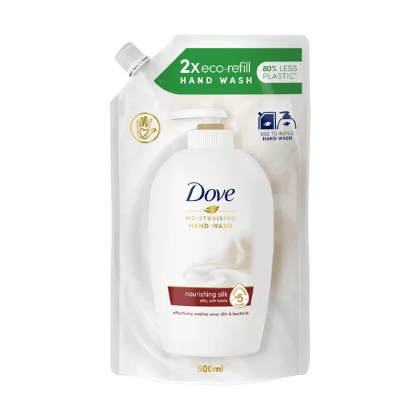 Dove Hand Wash Pouch Nourishing Silk 500ML