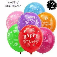 Birthday Celebration Ballion 10pcs Mix Hbd