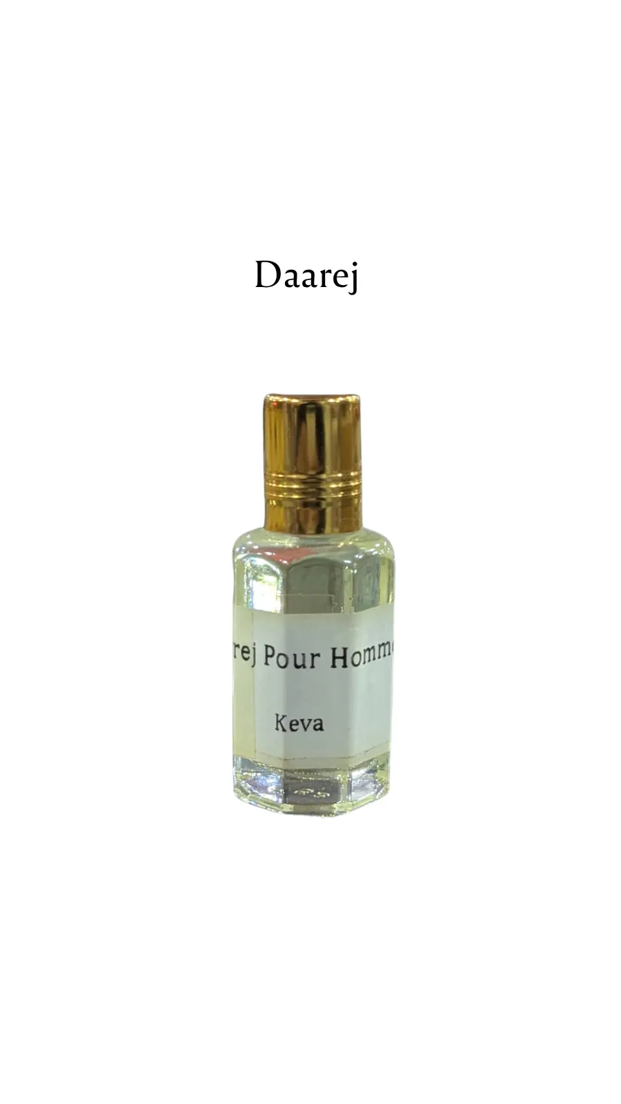 Concentrated Perfume Oil Attar Daarej Pour Homme Oriental Rasasi Keva 6ML